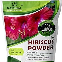 Natural health products Pure Hibiscus Powder Organic Edible Herbal Hair Growth Thicker Stronger (Rosa Sinensis, Shoeblackplant) Tea Drinking Eating Skin Face & Skin Whitening 100g-image-24