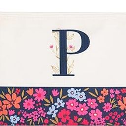 DOODLE Multifunctional Cosmetic Pouch|Pouch for Girls|Makeup Organizer|Toiletry Bag|Perfect for Daily Use, Vacation, Business Trip - (Monogram - P)-image-117