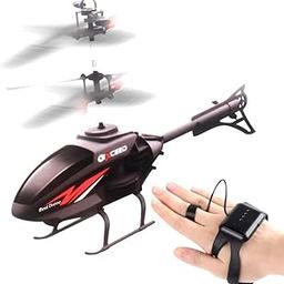 Remote Control Helicopter with Watch Controller, 300m Range, Rechargeable, Indoor Outdoor Flying, Black-69