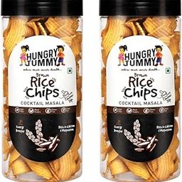 HUNGRY TUMMY Brown Rice Chips Crunchy and Low Calorie, Perfect for Snacking, Tea Time, and Gif g Nutritious and Delicious I Pack of 2, 150g Each-image-61