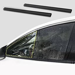 KickZu 2Pcs Silicone Car Side Window Wipers - Side Snow, Water & Dirt Removal, Car Wiper Rubber Strip Only, Clear Driver & Passenger Window Vision, Weather-Resistant Rubber Blades - 38x2CM-image-88