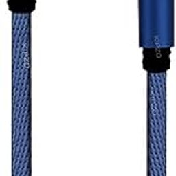 KIPZO® Blue L shape 90 degree Short Usb Cable type C Cable Fast Charging Type C short cable fast charging small Nylon braided cord wire 25cm for power bank smart phone android Galaxy-image-88