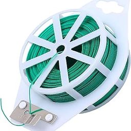 GROMAX India Twist Tie with Built-in Cutter – 50m Green Garden Wire for Plant Support | Durable & Flexible for Gardening, Cable Management, DIY Projects & Home Use | Easy-to-Use Multipurpose Wire-image-45