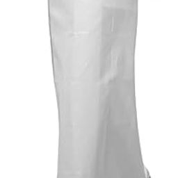 Free Size Adjustable (28 to 44 Inchs) Velcro White Pocket Cotton Dhoti with Silver Zari Border For Men's-image-42