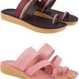 Extra Soft Classic Casual wear with Flexibility Technology Flat Combo for Women's/Girl's(6143+6142)()-image-89