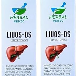 HERBAL VEDIC - LIVOS-DS Liver Tonic with Liposomal Livos D Supplement| Liver Tonic With Bhringaraj, Bhumiamla, and Harar for Relief From Liver Disorder | Man & Women (Pack of 2, Each Pack 200ml)-image-28