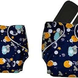 Kritiu Reusable Cloth Diaper Combo Pack | High Absorbent Washable Diapers | Dark Blue Diaper and Dark Blue with 2 Black Pad Diaper Pack of 2 (N.CLOTH.DIAPER.PARENT003)-image-85