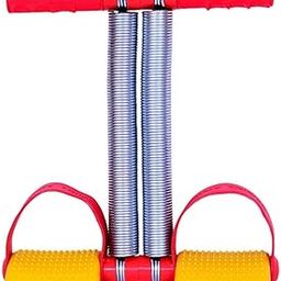 Gjshop Multipurpose 4 in 1 Ab Tummy Trimmer with Double Steel Spring for Weight Loss Women & Men Trimmer-Abs Exerciser-Body Toner-Fat Buster- Multipurpose (Yellow)-1