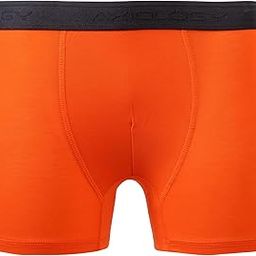Bamboo and Tencel Lyocell Boxer Briefs for Men (Pack of 1) Orange Colour (Size XL)-image-76