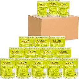 GLUN® POS Thermal Paper Rolls 80mm(3 inch) x 50 Meter, Smooth Printing for Cash Register & Billing (Pack of 20)-image-17