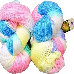 M.G ENTERPRISE Os wal Carrot Mix (400 gm) Wool Hank Hand Knitting Wool/Art Craft Soft Fingering Crochet Hook Yarn, Needle Knitting Yarn Thread dye J-picture-24