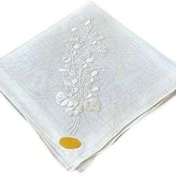 Shree adodhya women/men hankerchief with white embroidery work, white colour and cotton handkerchief with embroidery. set of 2.-picture-20