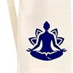 95miles garments Stylish Cotton Carry Yoga Bag Zip Pocket Drawstring and Strap for Women Men Printed Peace Yoga Mat Cover-image-87