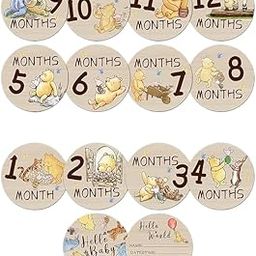 Babymoon Wooden 7pc Double Sided Monthly Baby Milestone Cards | Baby Growth Cards | Monthly Cards | Baby Shower Gifts-image-6