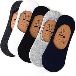 Men & Women's No-Show Cotton Socks (Pack of 5)-picture-17