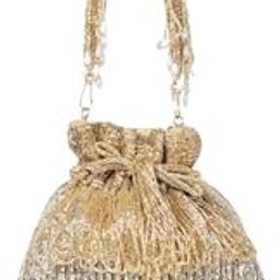 QAIDAFASHIONPotli bags hand crafted design for Women to suit weeding,party,gift-image-27