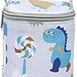 Enakshi (LABEL) Creations Portable Insulated Baby Bottle Bag Reusable for Daycare Travel Carrier Gray-image-87