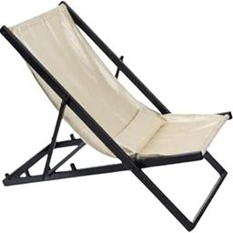 HIRVALL Outdoor Patio Sling Chairs, UV Waterproof Fabric, Lightweight Foldable Aluminum Frame, Ideal for Deck, Pool, or Beach, Beige-picture-25