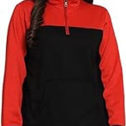 Women's Fleece Chain Collar Neck Sweatshirt-image-31