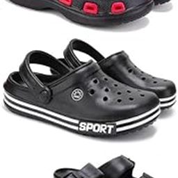 Lightweight Classic Clogs || Sandals with Slider Adjustable Back Strap for Men-Combo-COMBO(3)-3017-3014-3115-10 -P2-picture-51
