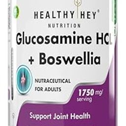 HealthyHey Nutrition Glucosamine HCL + Boswellia - Support Joint Health -60 capsules (Pack of 1)-20