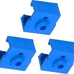3 Packs of Creality CR-6 SE/Max/Ender 3 Max Neo 3D Printer Heater Block Silicone Cover Creality 3D CR-6 SE/MAX/CR200B/FVDZ/CR-380/CR-Z2/CR-5060 Pro/CR-5 Pro H 3D Printer Parts & Accessories Blue Color-0