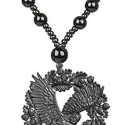 Majestic Black Flying Owl Locket Necklace pendant for Women Girls Bold Black Chain Jewelry Gift Bird Jewelry With Beads Chain Gothic Style Accessory Symbol of Wisdom & Power-image-81