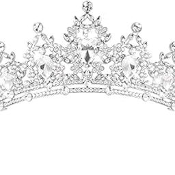 Birthday Crowns & Birthday Queen and Girl Sash, Crown and Tiara for Women, Girl, Princess for Girl Bride Wedding Happy Birthday Decorations T- 40-image-44