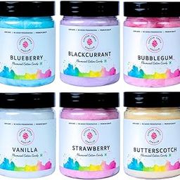 Cotton Candy Gift Hamper – Pack of 6 Flavours (Strawberry, Blueberry, Vanilla, Butterscotch, Blackcurrant & Bubblegum), 100% Safe & Vegan, No Added Preservatives, 20g Each-image-6