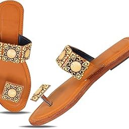 Women's Ethnic slippers for Daily Use Comfortable Girls chappals | Sandals-image-5