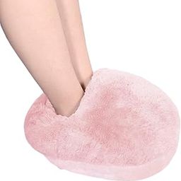 EXCLUZO USB Heated Foot Warmer Electric Foot Heater Soft Plush Feet Warmer for Women Men Office, Home, Under Desk Use-image-2