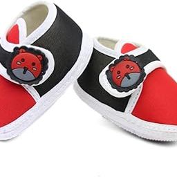 6 To 12 Months Baby Boys & Girls Cotton Hook & Loop Solid Shoes/Booties -BT2995-image-85