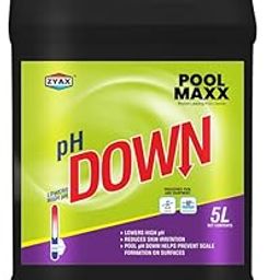 Zyax Pool Maxx pH Down | Prevents Eye Irritation in Swimmers, Protects Swimming Pool Surface and Equipment from Hard Water Scale, Increase Chlorine Effectiveness | 5 LTR-image-99