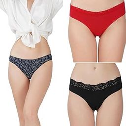 Women?s Premium Cotton Panties | Antimicrobial & Breathable | Everyday Comfort with Amazing Fit | Soft Fabric Innerwear for All-Day Freshness & Hygiene | Bikini | Pack of 3 |-picture-30