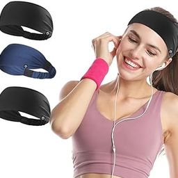 Workout Headbands for Women Men Moisture Wicking Sweat Bands Elastic Wide Sport Headbands for Yoga Fitness Tennis Running Gym-image-36