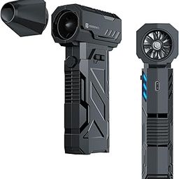 Portronics Tornado, Mini Handheld High Speed Air Duster, Rechargeable Type-C, for Cleaning Computers, Cars, Backyard and Home Appliances, Cordless & Compact, Adjustable Speed, Up to 130000 RPM (Black)-21