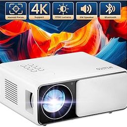 WZATCO Yuva Plus (Upgraded) Native 1080P Full HD Projector with 4K Support, 11700 Lumens, 250" Screen | 5 Watt HiFi Speaker, Bluetooth 5.1 | Slide Lens Door, White-12