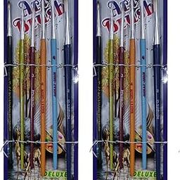ITZU BRUSH 6 inch Synthetic Round Painting Brushes | Artist Quality Paint Brush Set | Professional Drawing Paint Brushes |Synthetic Bristle for Water, Poster Color and Acrylic Painting (Pack of 2)-image-64