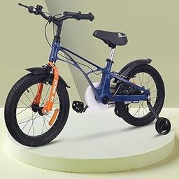 R for Rabbit Tiny Toes Ryder 16T Bicycle for Kids Magnesium Frame Cycle with Training Wheels for 4 to 7 Years Baby Boys & Girls of Upto 40 Kgs Weight Capacity - 90% Installed (Blue Orange)-image-3