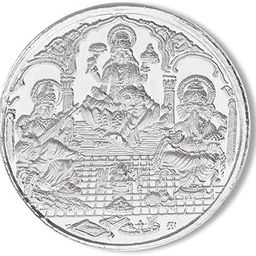 999 Silver Purity Ganesha + Lakshmi + Saraswathi 20 Gram Coin-image-83