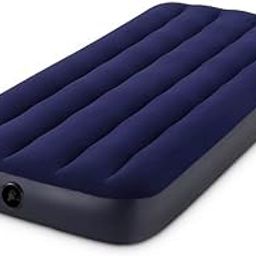 Intex Dura-Beam® Standard Downy Air Mattress 10" Single Inflatable Air Bed - 64756 Polyvinyl Chloride (PVC), 76x191x25cm (Blue) (Pump Not Included)-image-16