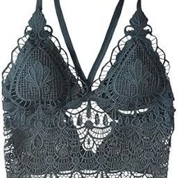 Womens and Girls Regular wear Fancy Floral Lace Silky Net Lightly Padded Non-Wired Bralette Bra | Women Cami Bra Lightly Padded Bra Pack of 1(Multicolour)(Free Size for 34 to 36)-image-81