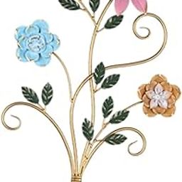 Flower Metal Wall Art Decor Kitchen Front Door Floral Hanging Wall Sculpture Style B|Home & Garden | Figurines|1 Flower Metal Wall Decor-image-64