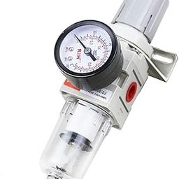 HOSEMART 1/4" Inch Pneumatic Air Compressor Filter Regulator (FR Unit) With Pressure Gauge For Air Compressor-picture-26