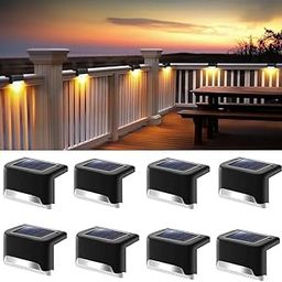 BUNDLEPRO Solar Light Outdoor Garden Waterproof Stair Deck Pool Patio Fence Gate Yard Floor Step Railing Window Balcony Sunlight Pathway (8, Standard)-image-74