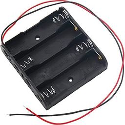 DHRUVPRO AA 4 Cell Battery Holder Hard Plastic Case With Wire, Pack of 1 (1.5v X 4 cells = 6 volt)-image-55