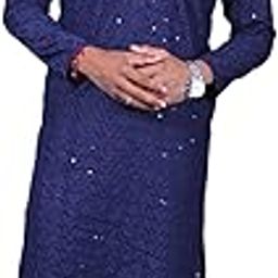 Sujal Men Blue Colour Kurta Pajaama Set-image-10