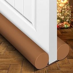HAVENY Two-Sided Door Draft Stopper Coold Weather Stripping Large Door Draft Stopper for Bottom of Doors 36 Inch Under Door Draft Noise Blocker Brown Gap Stoppers Door Guard for Bottom Pack of 2-picture-6
