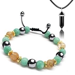 Triple Protection Bracelet Healing Bracelet Relief Hematite Bracelet-image-56