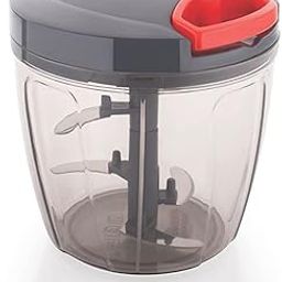 Aidway Enterprises Handy Chopper 1100ml – 6 Sharp Stainless Steel Blades | Manual Vegetable & Fruit Chopper | Large Capacity Food Cutter for Kitchen | Easy to Use & Clean | Polypropylene Body-image-89